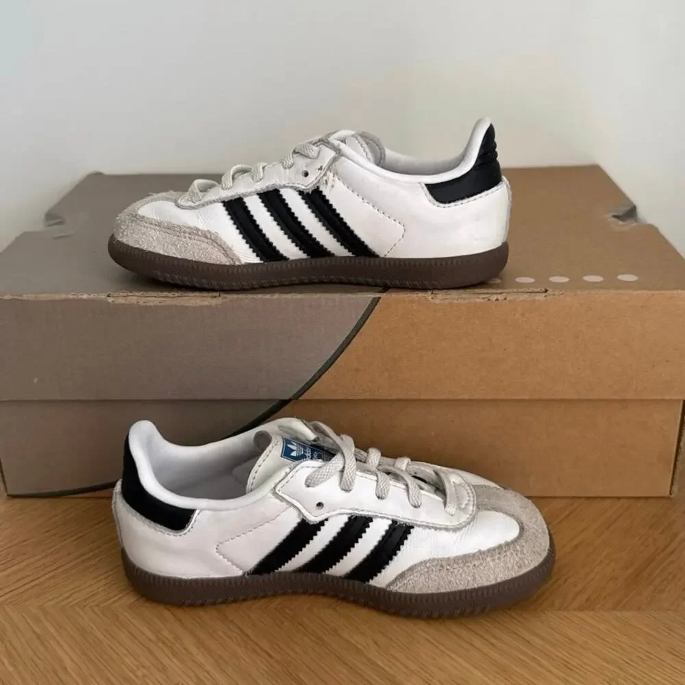 Adidas Samba OG Black/White Toddler Sneakers- SZ 10 C